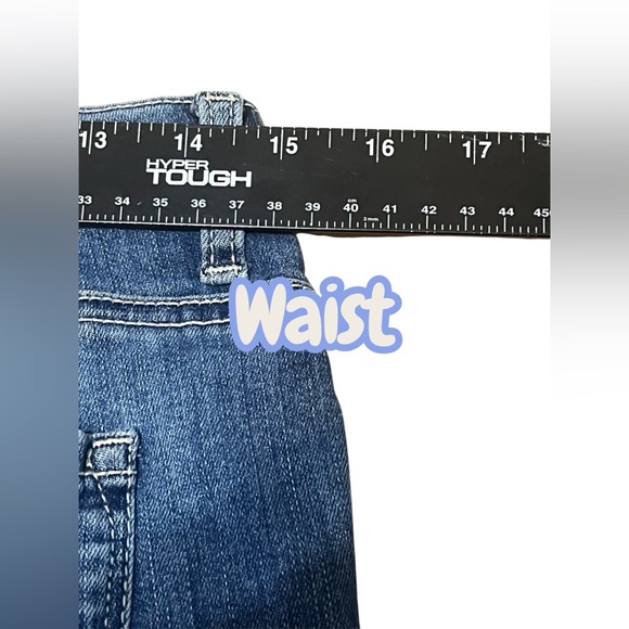 Crown & Ivy Size 10R Skinny Tapered Distressed Jeans Pants Denim Bottoms - Picture 4 of 5